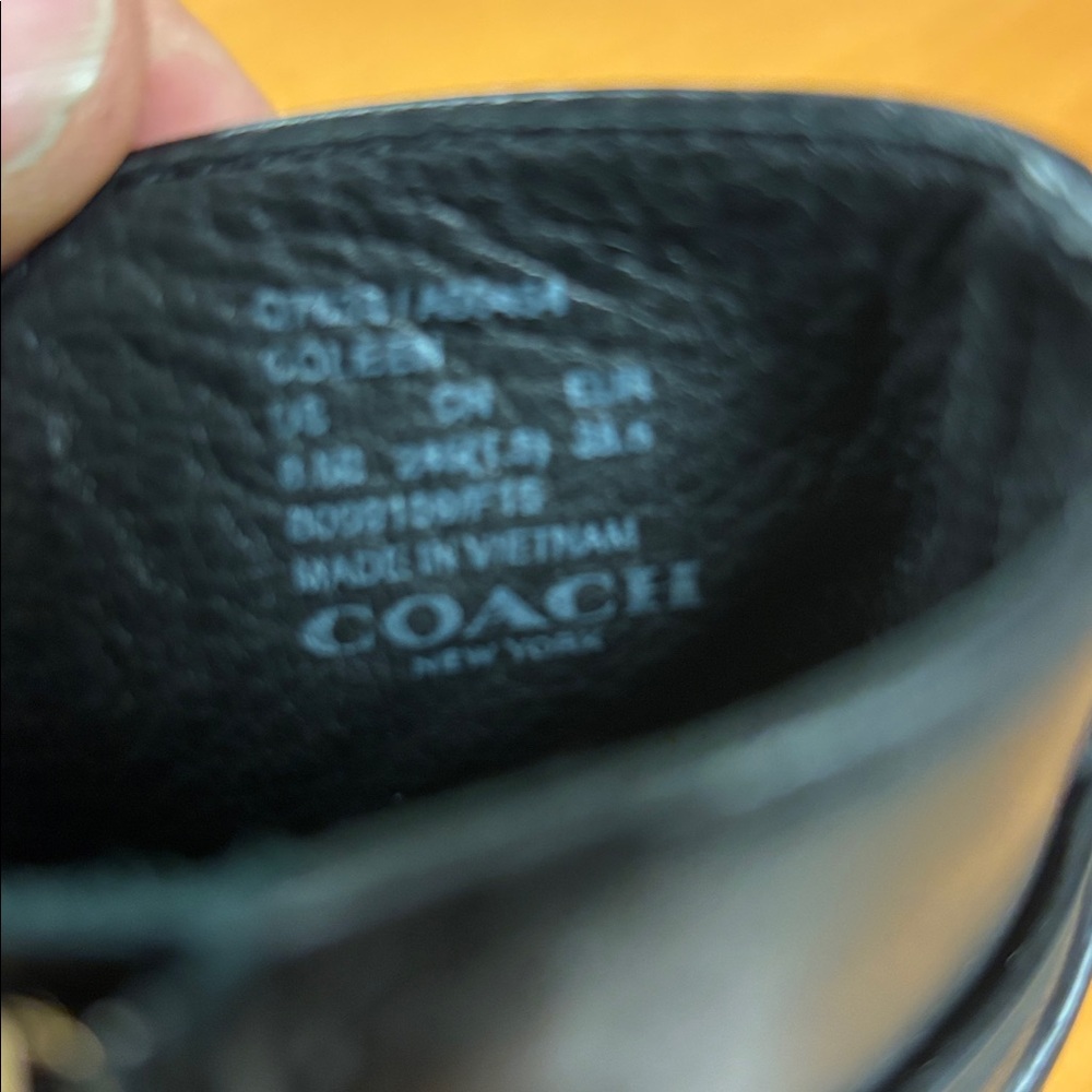 Coach Black Leather Ankle Booties - Picture 5 of 7